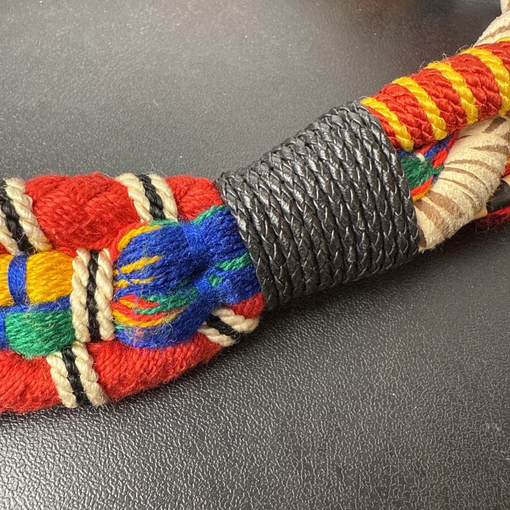 Handwoven Andean Quechua Inca Decorative Ceremonial Festival Dance Belt Beaded - Picture 4 of 8